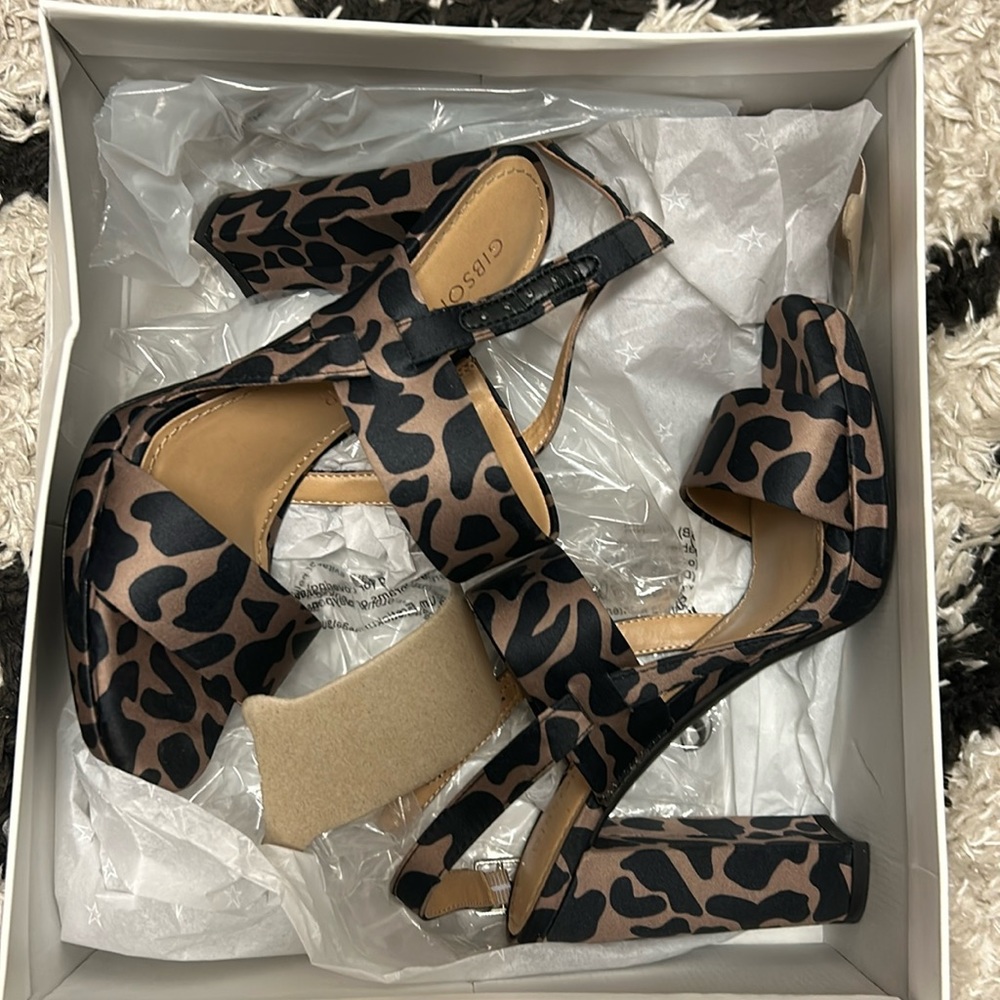 Animal print heels